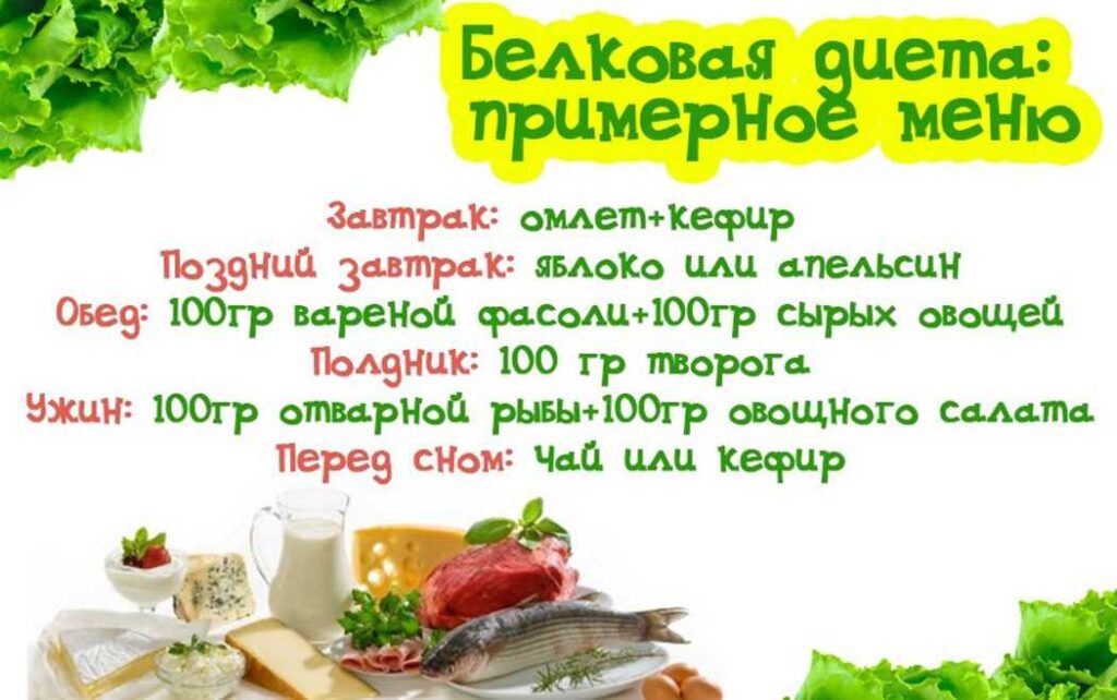 Белковая диета для похудения в домашних условиях. Диета на неделю и на 14 дней