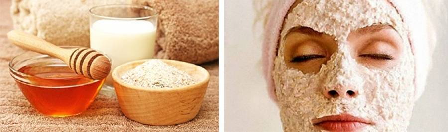 Маски из овсянки для лица