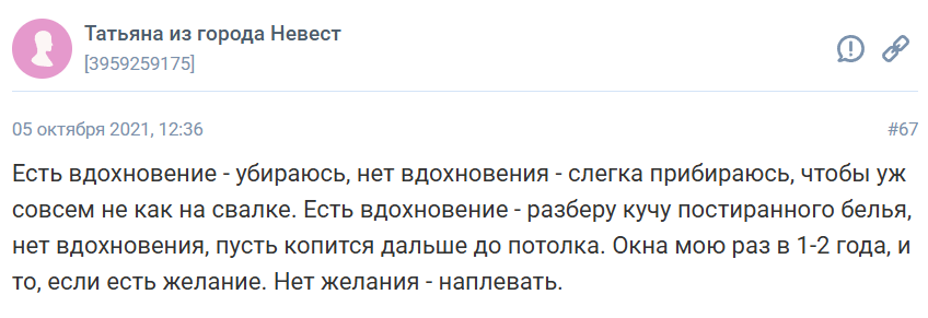Система уборки Анонимные лентяйки: ее основные правила